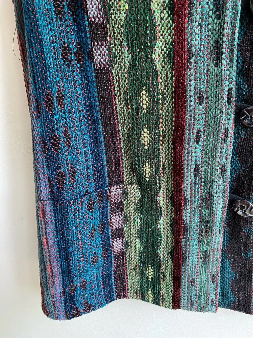 Lucille Crichton Handwoven Vest Like New!!🇨🇦 - Picture 3 of 8